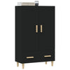 Schwarzer Schrank Boboc 70x31x115cm (Holz)