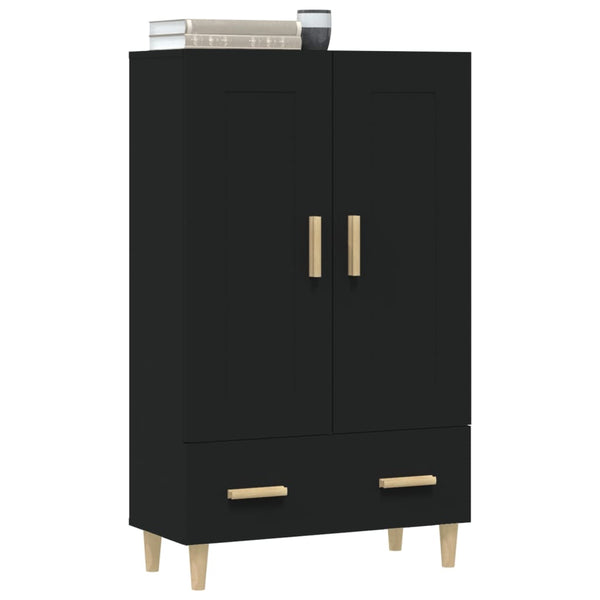 Schwarzer Schrank Boboc 70x31x115cm (Holz)