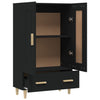 Schwarzer Schrank Boboc 70x31x115cm (Holz)