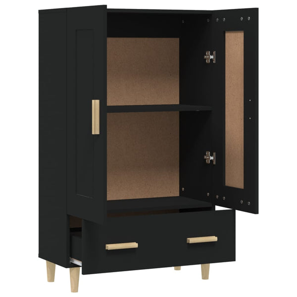 Schwarzer Schrank Boboc 70x31x115cm (Holz)