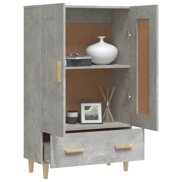 Betongrauer Schrank Boboc 70x31x115cm (Holz)