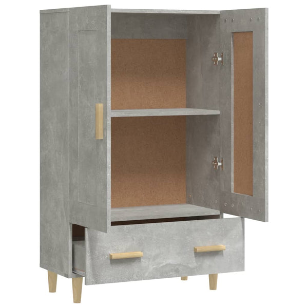 Betongrauer Schrank Boboc 70x31x115cm (Holz)