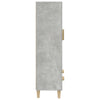Betongrauer Schrank Boboc 70x31x115cm (Holz)