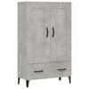 Betongrauer Schrank Emilie 70x31x115cm (Holz)