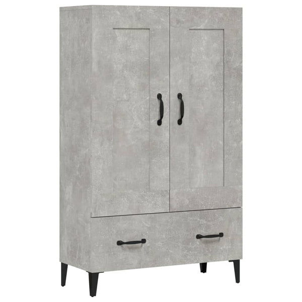 Betongrauer Schrank Emilie 70x31x115cm (Holz)
