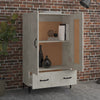 Betongrauer Schrank Emilie 70x31x115cm (Holz)