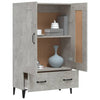 Betongrauer Schrank Emilie 70x31x115cm (Holz)