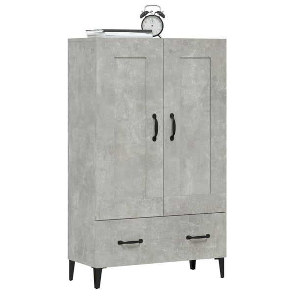 Betongrauer Schrank Emilie 70x31x115cm (Holz)