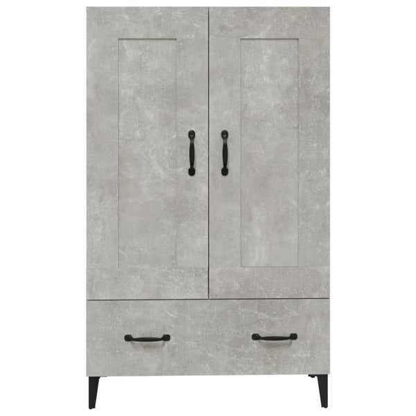 Betongrauer Schrank Emilie 70x31x115cm (Holz)