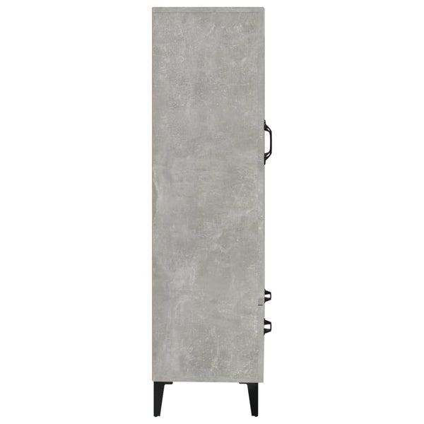 Betongrauer Schrank Emilie 70x31x115cm (Holz)