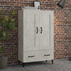 Betongrauer Schrank Emilie 70x31x115cm (Holz)