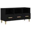 Schwarzes TV-Möbel Vardala 102x36x50cm (Holz)