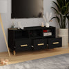 Schwarzes TV-Möbel Vardala 102x36x50cm (Holz)