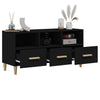 Schwarzes TV-Möbel Vardala 102x36x50cm (Holz)