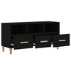 Schwarzes TV-Möbel Vardala 102x36x50cm (Holz)