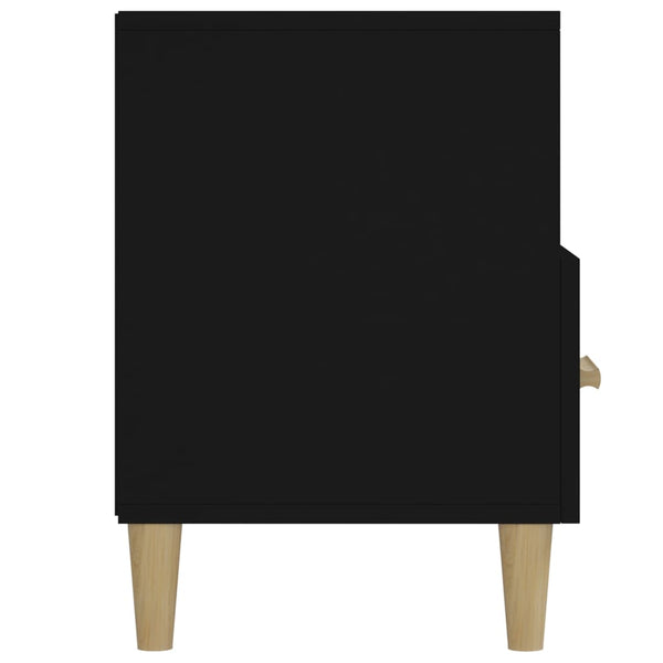 Schwarzes TV-Möbel Vardala 102x36x50cm (Holz)