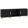 Schwarzes TV-Möbel Eustinel 150x30x50cm (Holz)