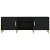 Schwarzes TV-Möbel Eustinel 150x30x50cm (Holz)