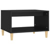 Schwarzer Couchtisch Slagiana 60x50x40cm (Holz)
