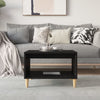 Schwarzer Couchtisch Slagiana 60x50x40cm (Holz)