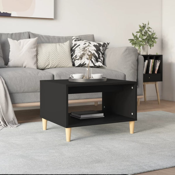 Schwarzer Couchtisch Slagiana 60x50x40cm (Holz)