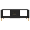 Schwarzer Couchtisch Jura 102x50x40cm (Holz)