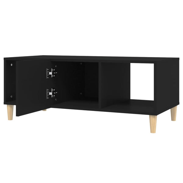 Schwarzer Couchtisch Jura 102x50x40cm (Holz)