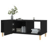 Schwarzer Couchtisch Jura 102x50x40cm (Holz)