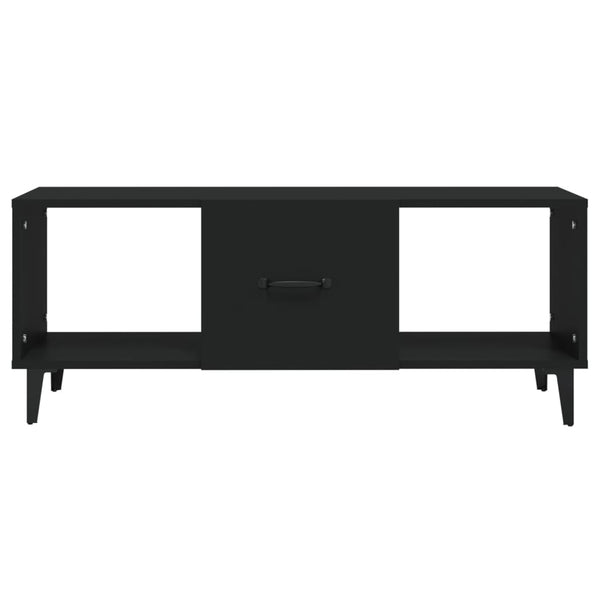 Schwarzer Couchtisch Konstantin 102x50x40cm (Holz)