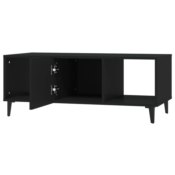 Schwarzer Couchtisch Konstantin 102x50x40cm (Holz)