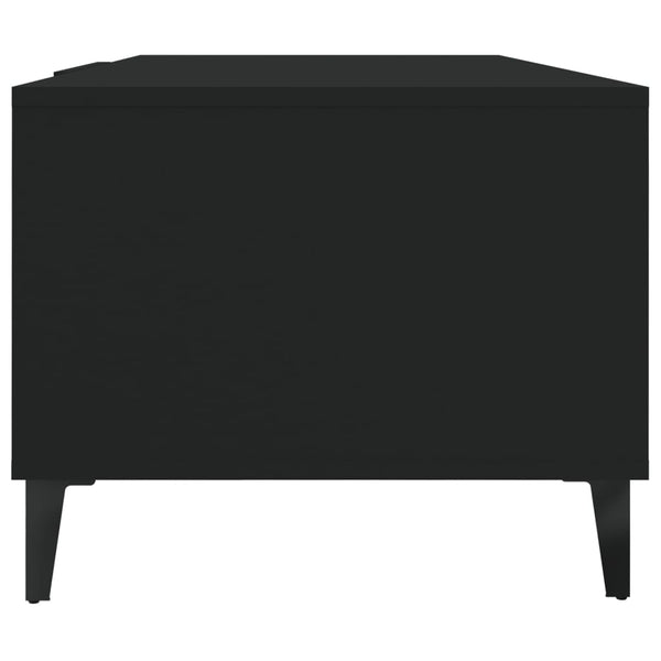 Schwarzer Couchtisch Konstantin 102x50x40cm (Holz)
