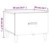 Couchtisch Cately 50x50x40cm, schwarz (Holz)