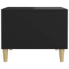Schwarzer Couchtisch Cately 50x50x40cm (2 Stück, Holz)