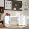 Weißer Schreibtisch Cimpoeriu 140x50x75cm (Holz)