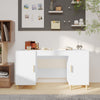 Weißer Schreibtisch Cimpoeriu 140x50x75cm (Holz)