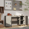 Betongrauer Schreibtisch Langa 140x50x75cm (Holz)