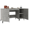 Betongrauer Schreibtisch Langa 140x50x75cm (Holz)