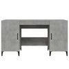 Betongrauer Schreibtisch Langa 140x50x75cm (Holz)