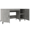 Betongrauer Schreibtisch Langa 140x50x75cm (Holz)