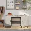 Betongrauer Schreibtisch Langa 140x50x75cm (Holz)