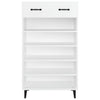 Weißer Schuhschrank Bajko 60x35x105cm (Holz)