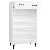 Weißer Schuhschrank Bajko 60x35x105cm (Holz)