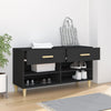 Schwarzer Schuhschrank Milucu 102x35x55cm (Holz)