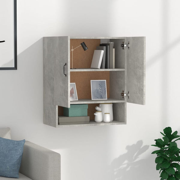 Betongrauer Adeliny Wandschrank 60x31x70cm (Holz)