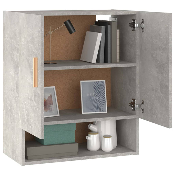 Betongrauer Adeliny Wandschrank 60x31x70cm (Holz)