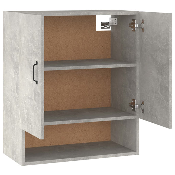 Betongrauer Adeliny Wandschrank 60x31x70cm (Holz)