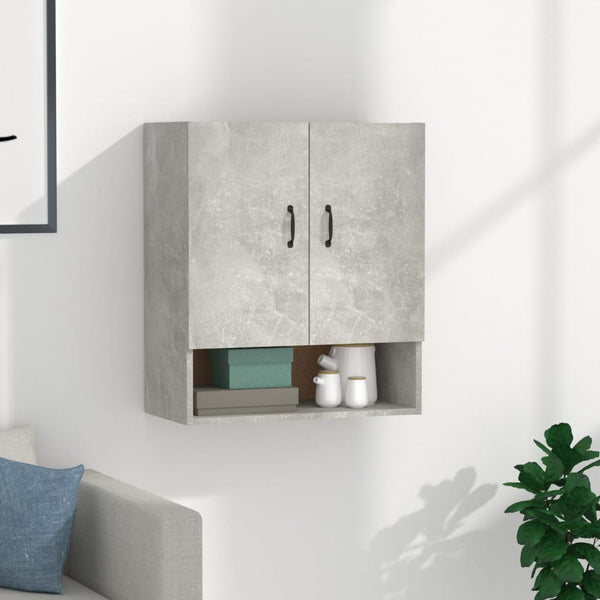 Betongrauer Adeliny Wandschrank 60x31x70cm (Holz)