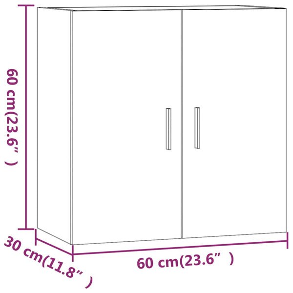 Weißer Wandschrank Pisarov 60x30x60 cm (Holz)