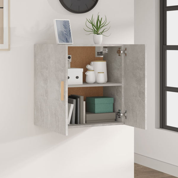 Wandschrank Pisarov 60x30x60cm (Holz), betongrau
