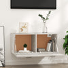 Betongrauer Wandschrank Vance 80x36,5x35cm (Holz)